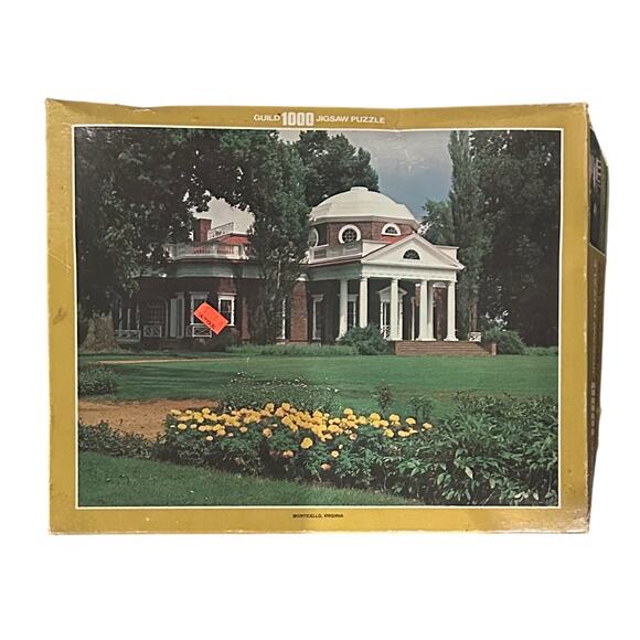 Vintage Whitman Guild 1000 Piece Jizsaw Puzzle “Monticello , Virginia” 4710-4 - Picture 1 of 1